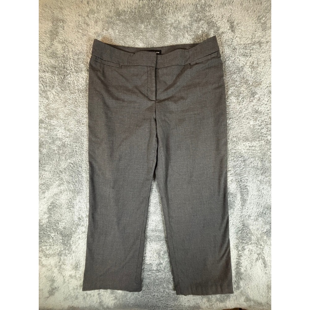 Liz Claiborne Career Audra Classic Gray Houndstooth Dress Pants Size 14